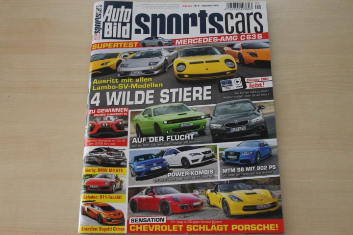 Deckblatt Auto Bild Sportscars (09/2015)